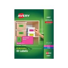 Avery Color Coding Label - Removable Adhesive - 2" Width x 4" Length - Rectangle - Assorted - 120 / Pack