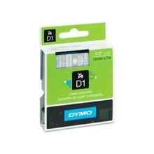 Dymo D1 45020 Tape - 0.50" Width x 23 ft Length - Thermal Transfer - Clear - Polyester - 1 Each
