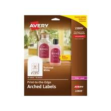 Avery Promotional Label - Permanent Adhesive - 3" Width x 2.25" Length - 9 / Sheet - Arch - Laser - White - 90 / Pack