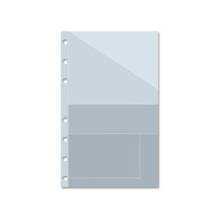 Blueline MiracleBind Refills - Storage Pockets (9-1/4" x 7-1/4") - 9.3" Height x 7.3" Width - Clear - 1 / Each