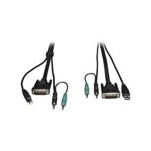 Tripp Lite 10ft Cable Kit for DVI / USB / Audio Secure KVM Switches - for KVM Switch, Speaker, Microphone, Audio/Video Device, Keyboard, Mouse, Monitor - 10 ft - 1 x DVI-D Male Digital Video, 1 x Type A Male USB, 2 x Mini-phone Male Audio - 1 x DVI-D Mal