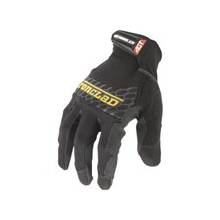Ironclad Box Handler Industrial Gloves - Medium Size - Silicone Palm, Neoprene Knuckle, Terrycloth, Thermoplastic Rubber (TPR) Cuff - Black - Stretchable, Breathable - For Industrial, Automotive, Material Handling, Glass Handling, Packaging - 2 / Pair