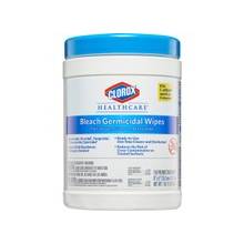 Clorox Healthcare Bleach Germicidal Wipes - Wipe - 6" Width x 5" Length - 150 / Canister - 1 Each - White