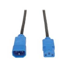 Tripp Lite Heavy-Duty Power Extension Cord - 15A, 14AWG (IEC-320-C14 to IEC-320-C13 with Blue Plugs) 6-ft.
