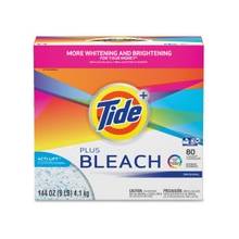 Tide Bleach Powder Detergent - Powder - 144 oz (9 lb) - Original Scent - 1 / Box - White