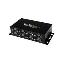 StarTech.com 8 Port USB to DB9 RS232 Serial Adapter Hub - Industrial DIN Rail and Wall Mountable - 1 Pack - Wall Mountable - USB - PC, Mac - 8 x Number of Serial Ports External - 1 x Number of USB Ports