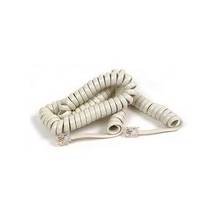 Belkin Coiled Telephone Handset Cable - RJ-11 Male - RJ-11 Male - 12ft - Ivory