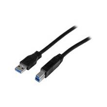 StarTech.com 1m (3ft) Certified SuperSpeed USB 3.0 A to B Cable - M/M - USB for Video Capture Card, Hard Disk Drive Enclosure, PC, Docking Station, Storage Enclosure, Card Reader - 3.28 ft - 1 Pack - 1 x Type A Male USB, Male USB - 1 x Type B Male USB - 