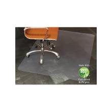 E.S.ROBBINS Gen7V Clear Rectangular Chair Mat - Floor, Hard Floor, Desk Protection, Workstation, Tile Floor, Office, Wood Floor, Home - 60" Length x 46" Width - Rectangle - Textured - Vinyl - Clear