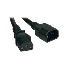 Tripp Lite 15ft Computer Power Cord Extension Cable C14 to C13 10A 18AWG 15' - 10A, 18AWG (IEC-320-C14 to IEC-320-C13) 15-ft."
