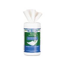 SCRUBS Green Cleaning Wipes - Wipe - 6" Width x 10.50" Length - 50 / Each - White
