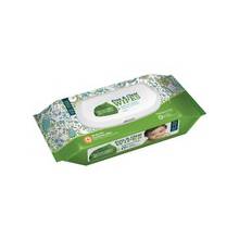 Seventh Generation Hypoallergenic Natural Baby Wipes - 2 Ply - Natural - Paper - Alcohol-free, Hypoallergenic, Fragrance-free, Dye-free, Eco-friendly, Chlorine-free, Phthalate-free, Paraben-free - 64 Sheets - 1 / Pack