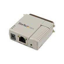 StarTech.com 1 Port 10/100 Mbps Ethernet Parallel Network Print Server - 1 x Network (RJ-45) - Fast Ethernet - External - 100 Mbit/s