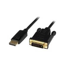 StarTech.com 6 ft DisplayPort to DVI Active Adapter Converter Cable - DP to DVI 2560x1600 - Black - DisplayPort/DVI for Video Device, TV, Notebook, Monitor, Projector, Graphics Card, HDTV - 6 ft - 1 Pack - 1 x DisplayPort Male Digital Audio/Video - 1 x D