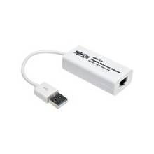Tripp Lite USB 2.0 Hi-Speed to Gigabit Ethernet NIC Network Adapter White - 10/100/1000 Mbps - White - USB 2.0 - 1 Port(s) - 1 x Network (RJ-45) - Twisted Pair