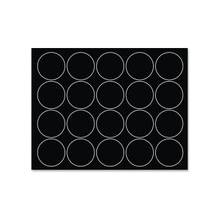 MasterVision Magnetic Color Coding Dots - 0.75" Diameter - Round - Black - Vinyl - 20 / Pack