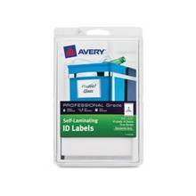 Avery Handwrite Only Self-laminating ID Labels - Permanent Adhesive - 3.75" Width x 5.75" Length - 1 / Sheet - Rectangle - Gray, White - 4 / Pack