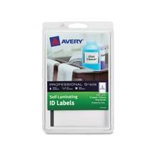 Avery Handwrite Only Self-laminating ID Labels - Permanent Adhesive - 3.75" Width x 2.75" Length - 2 / Sheet - Rectangle - Gray, White - 8 / Pack