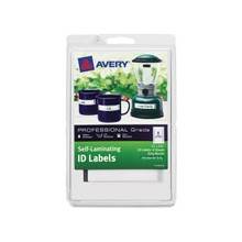 Avery Handwrite Only Self-laminating ID Labels - Permanent Adhesive - 3.38" Width x 0.67" Length - 6 / Sheet - Rectangle - Gray, White - 24 / Pack