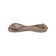 Compucessory Heavy Duty Indoor Extension Cord - 125 V AC Voltage Rating - 15 A Current Rating - Beige