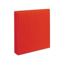 Avery Heavy-Duty EZD Ring Reference View Binders - 1 1/2" Binder Capacity - Letter - 8 1/2" x 11" Sheet Size - 400 Sheet Capacity - D-Ring Fastener - 4 Inside Front & Back Pocket(s) - Poly, Chipboard - Red - Recycled - 1 Each