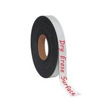 MasterVision Magnetic 1"x4' Adhesive Roll - 1" Width x 4 ft Length - 1 Each - Black