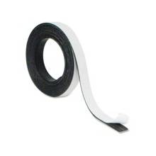 MasterVision Magnetic Adhesive Roll Tape - 0.50" Width x 7 ft Length - 1 Each - Black