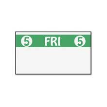 Monarch FreshMarx Color Coded Label - Permanent Adhesive - "5 FRI 5" - 2500 / Roll - White, Green - 1 Roll