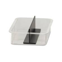 BreakCentral Vertical Condiment Replacement Trays - Plastic - Clear, Black
