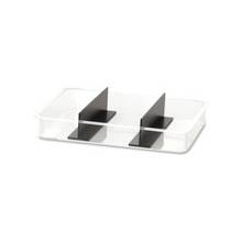BreakCentral Giant Condiment Replacement Trays - Clear, Black