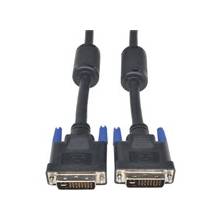 Tripp Lite 15ft DVI Dual Link Digital / Analog Monitor Cable DVI-I M/M 15' - DVI for Audio/Video Device, Monitor, Projector - 1.24 GB/s - 15 ft - 1 x DVI-I (Dual-Link) Male Digital Audio/Video - 1 x DVI-I (Dual-Link) Male Digital Audio/Video - Gold-plate