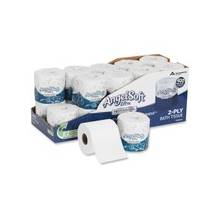 Angel Soft ps Ultra Professional Series Ultra Bath Tissue - 2 Ply - 4.50" x 4" - 400 Sheets/Roll - White - Soft, Unscented, Embossed, Individually Wrapped - For Bathroom - 20 / Carton