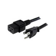 StarTech.com 10 ft Heavy Duty 14 AWG Computer Power Cord - NEMA 5-15P to C19 - For Computer, Server, Router, Network Switch, PDU - Black