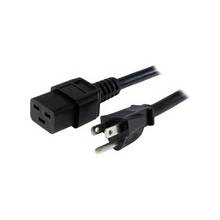 StarTech.com 3 ft Heavy Duty 14 AWG Computer Power Cord - NEMA 5-15P to C19 - For Server, Router, Network Switch, Computer - Black