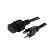 StarTech.com 6 ft Heavy Duty 14 AWG Computer Power Cord - NEMA 5-15P to C19 - For Router, PDU, Network Switch, Computer, Server - Black