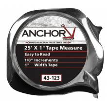Anchor Brand 43-123 1"X25' E-Z Read Tape Measure