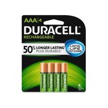 Duracell Ion Core Rechargeable AAA Batteries - AAA - Nickel Metal Hydride (NiMH) - 4 / Each