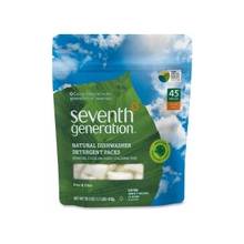 Seventh Generation Natural Dishwasher Detergent Packs - Concentrate - 0.02 oz (0 lb) - 45 / Packet - 1 / Pack - Clear