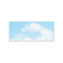 Geographics No. 10 Clouds Printable Envelopes - Multipurpose - #10 - 9.50" Width x 4.12" Length - 24 lb - 50 / Pack - Blue