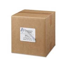 Avery Laser Printer White Shipping Labels - Permanent Adhesive - 3.33" Width x 4" Length - 6 / Sheet - Rectangle - Laser - White - 3000 / Carton