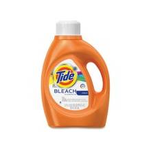 Tide Plus Bleach Laundry Detergent - Liquid Solution - 0.72 gal (91.97 fl oz) - Original Scent - 1 / Bottle - Orange