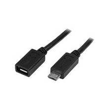 StarTech.com 0.5m 20in Micro-USB Extension Cable - M/F - Micro USB Male to Micro USB Female Cable - USB for Tablet, Phone, Keyboard/Mouse, Docking Station - 60 MB/s - Extension Cable - 1.64 ft - 1 Pack - 1 x Type B Male Micro USB - 1 x Type B Female Micr