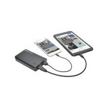 Tripp Lite Portable 2-Port USB Battery Charger Mobile Power Bank 10k mAh - For Smartphone, e-book Reader, Tablet PC, Bluetooth Speaker, MP3 Player, Headphone, Headset - Lithium Ion (Li-Ion) - 10000 mAh - 2 A - 5 V DC Output - 5 V DC Input - 3 x - Black