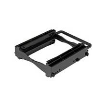 StarTech.com Dual 2.5" SSD/HDD Mounting Bracket for 3.5" Drive Bay - Tool-Less Installation - 2-Drive Adapter Bracket for Desktop Computer - Plastic - Black