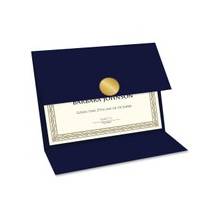 Geographics Double-fold Certificate Holder - 5 / Pack - Navy