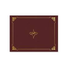 Geographics Gold Foil Border Certificate Holder - Letter - 8 1/2" x 11" Sheet Size - Cordova, Gold - Recycled - 5 / Pack