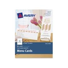 Avery Note Card - 8.50" x 3.66" - Textured - 75 / Pack - White