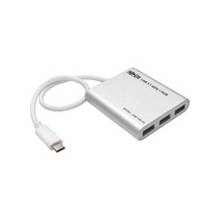Tripp Lite 4-Port USB 3.1 USB-C to USB-A Hub w/ USB-C Charging Port 5 Gbps Tablet Laptop - USB Type C - External - 4 USB Port(s) - 4 USB 3.0 Port(s)