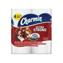 Charmin Ultra Strong Bath Tissue - 2 Ply - White - Durable, Strong, Soft - For Toilet - 4 / Pack
