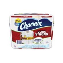 Charmin Ultra Strong Bath Tissue - 2 Ply - White - Durable, Strong, Soft - For Toilet - 18 / Carton